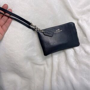 Coach Wristlet Navy blue